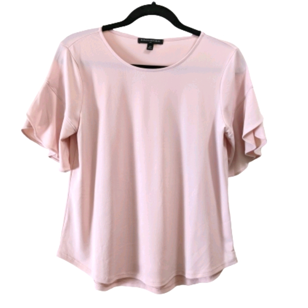 Banana Republic Blush Pink Flared Sleeve Blouse